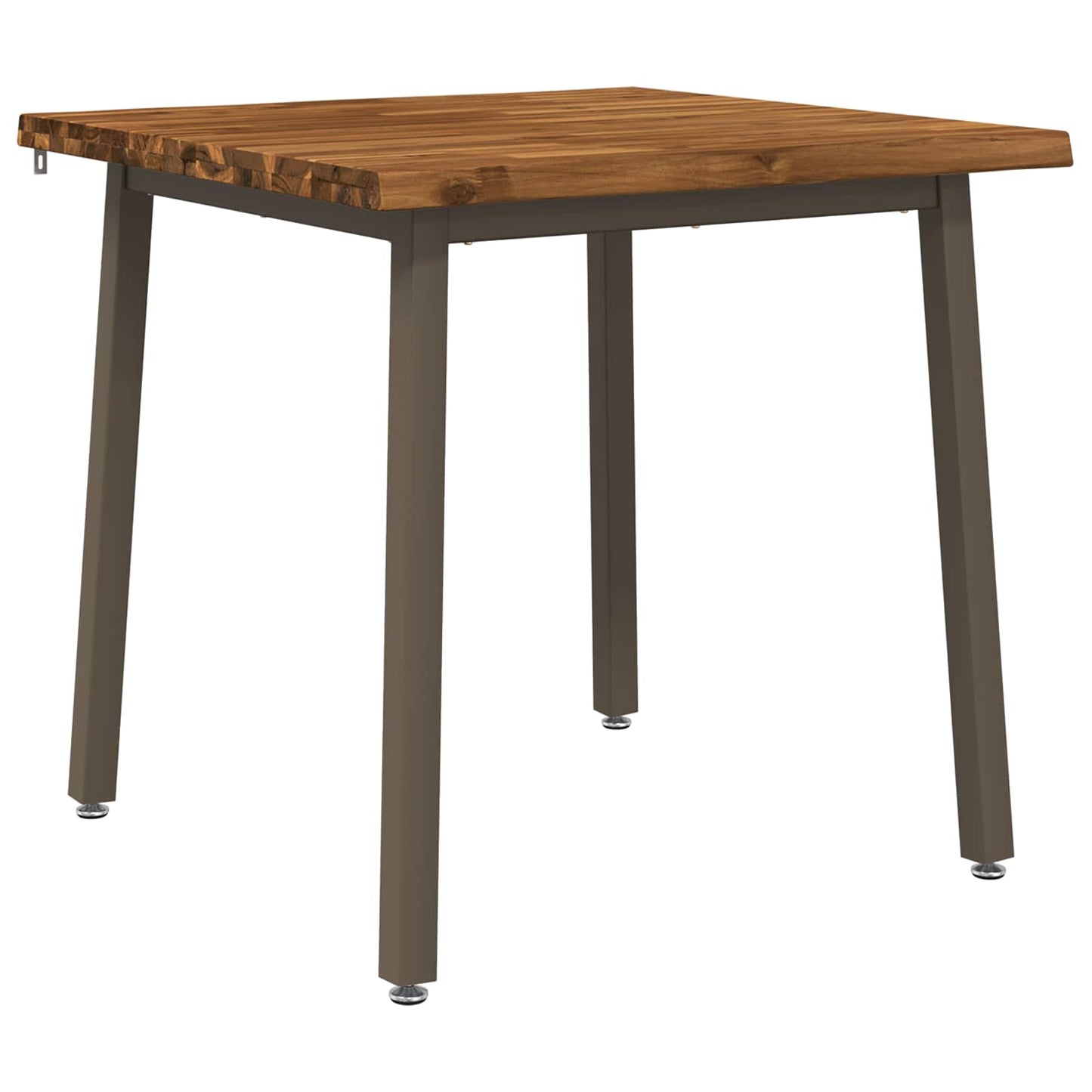 70 x 70 x 75 cm Legno di Acacia Massello Naturale e Caffè | homemem39