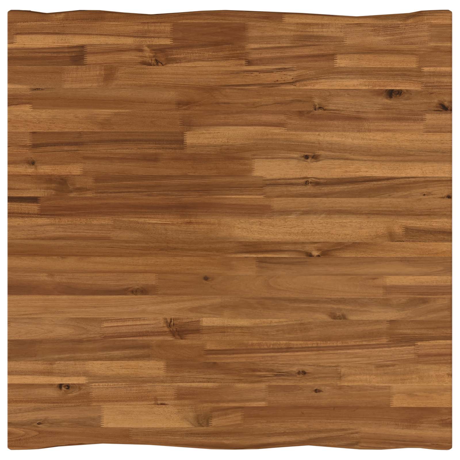 70 x 70 x 75 cm Legno di Acacia Massello Naturale e Caffè | homemem39