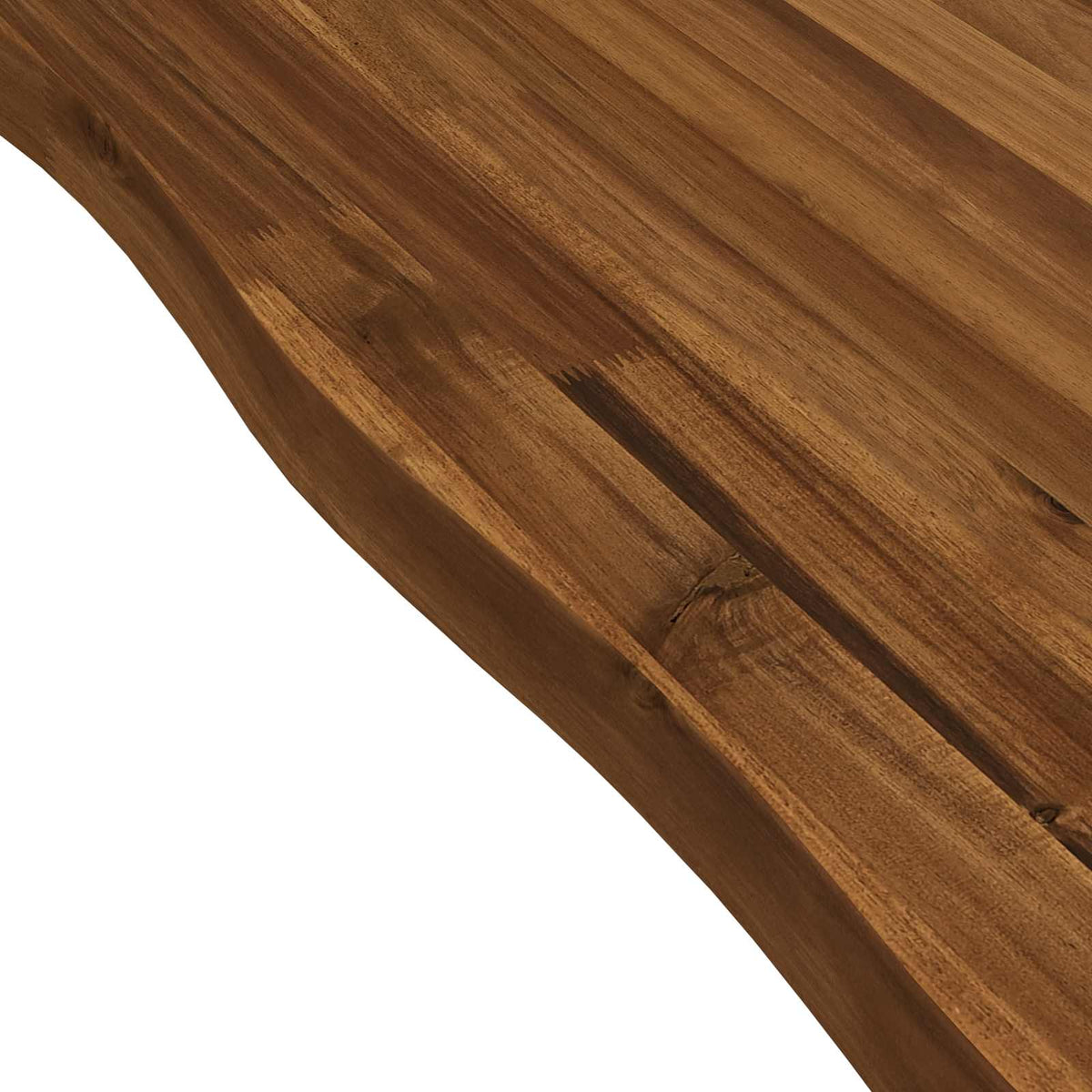 120 x 80 x 75 cm Legno di Acacia Massello Naturale e Caffè | homemem39