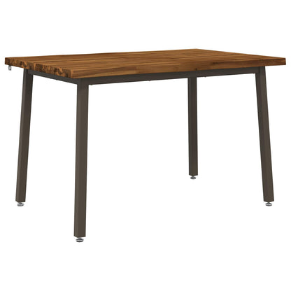 120 x 80 x 75 cm Legno di Acacia Massello Naturale e Caffè | homemem39