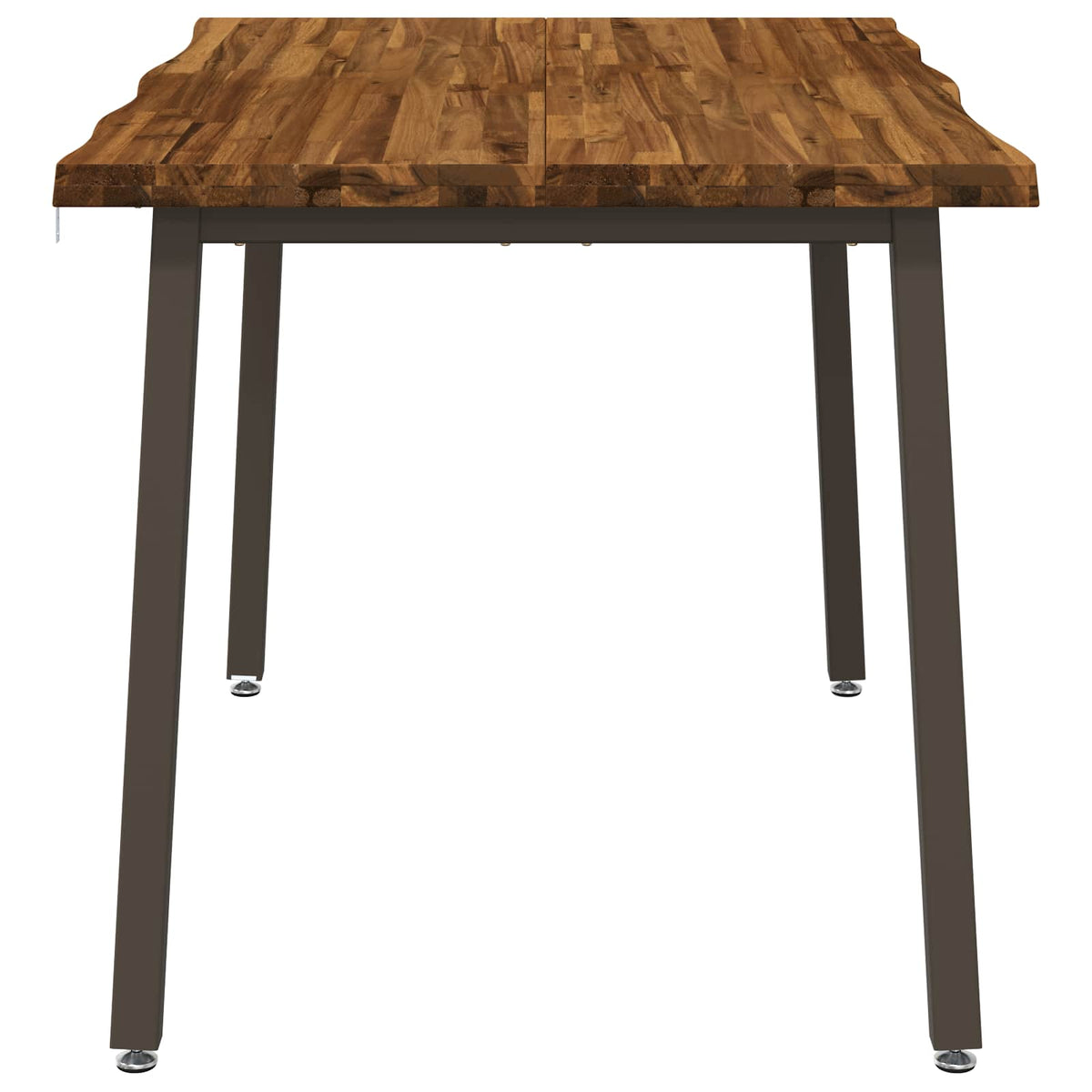 120 x 80 x 75 cm Legno di Acacia Massello Naturale e Caffè | homemem39