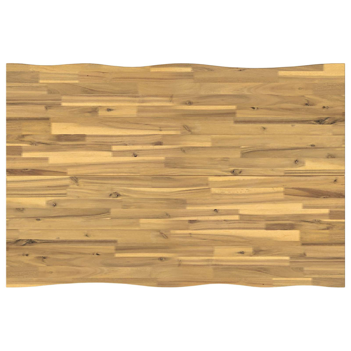 120 x 80 x 75 cm Legno di Acacia Massello Bianco e Nero | homemem39