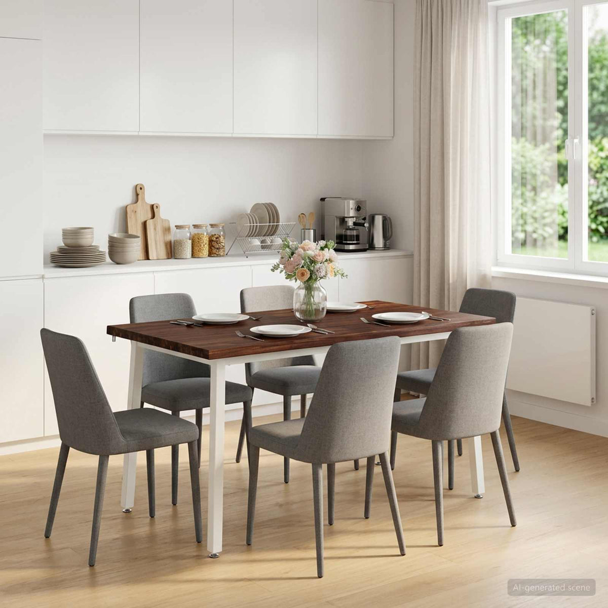 140 x 80 x 75 cm Legno di Acacia Massello Rettangolare | homemem39