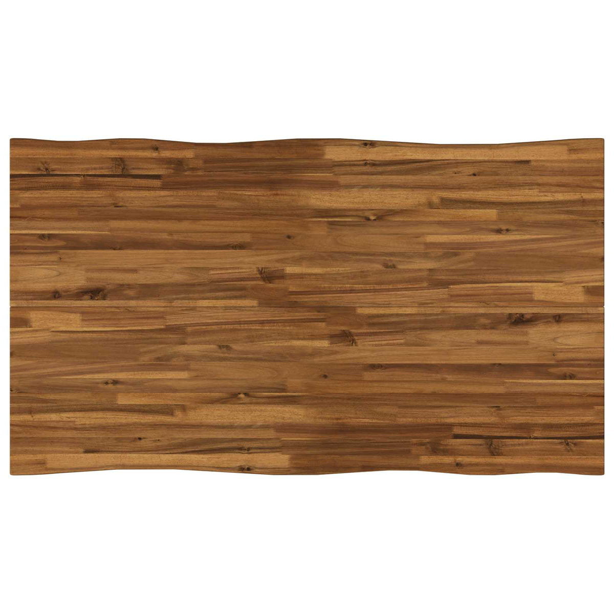 140 x 80 x 75 cm Legno di Acacia Massello Naturale e Nero | homemem39
