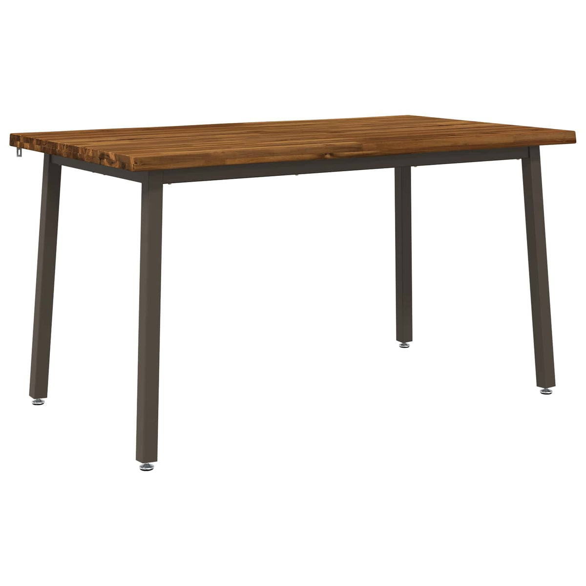 140 x 80 x 75 cm Legno di Acacia Massello Naturale e Caffè | homemem39