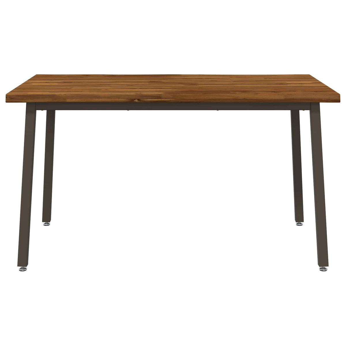 140 x 80 x 75 cm Legno di Acacia Massello Naturale e Caffè | homemem39