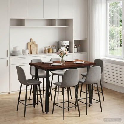 110 x 55 x 75 cm Legno di Acacia Massello Marrone scuro e Nero | homemem39