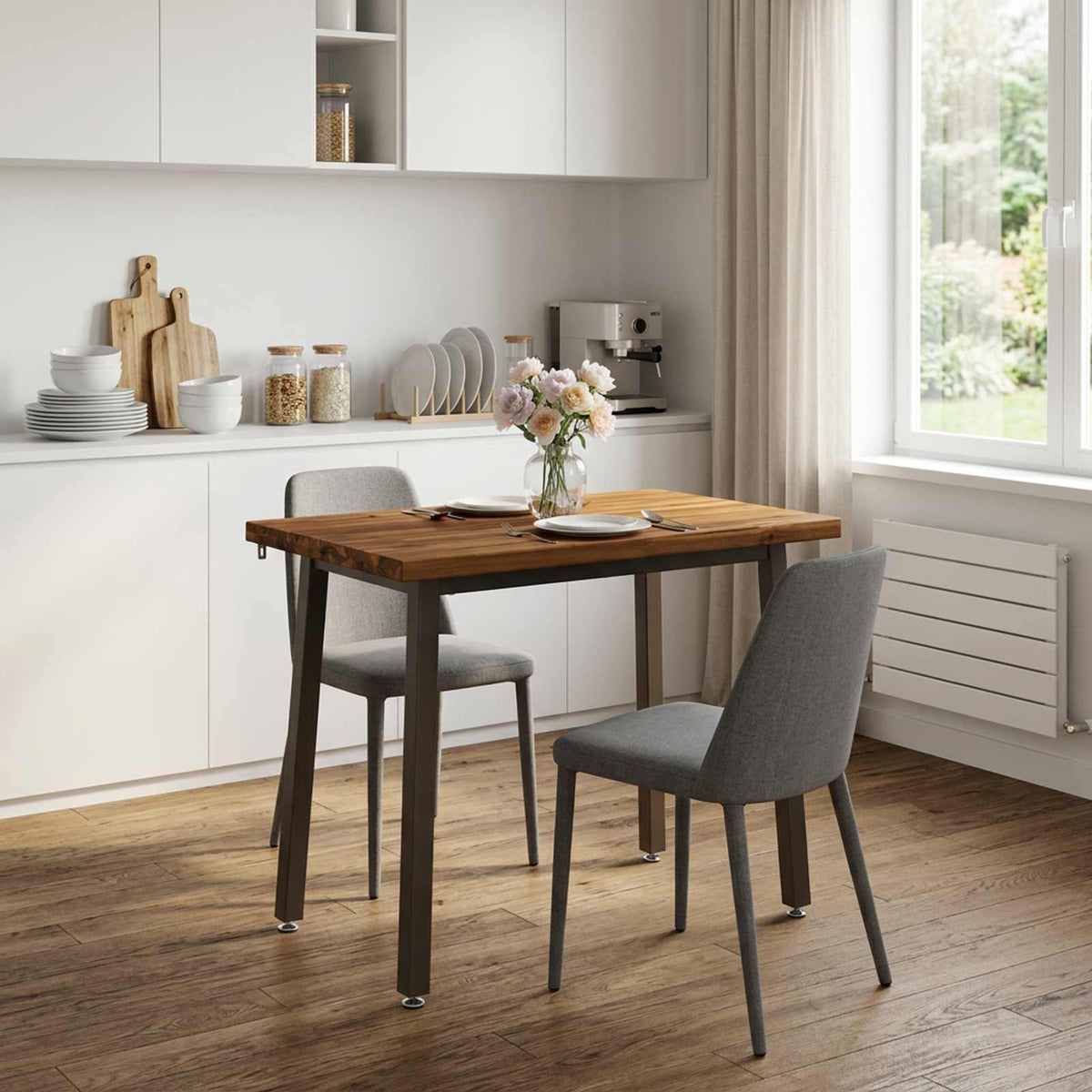 Tavolo da pranzo quadrato 110 x 55 x 75 cm