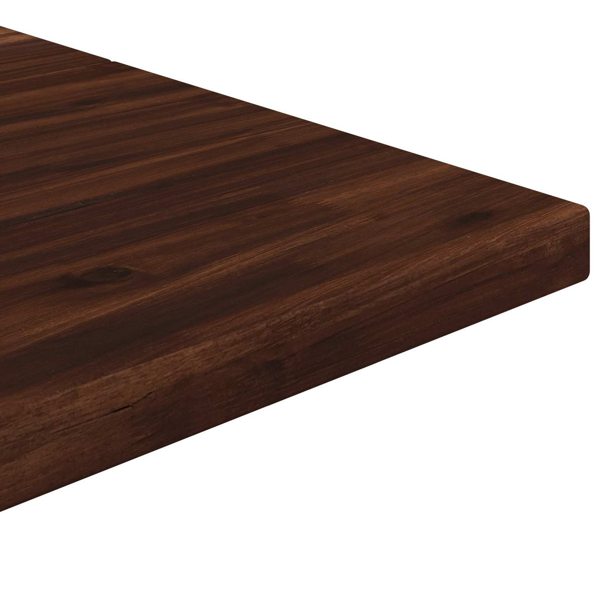 110 x 55 x 75 cm Legno di Acacia Massello Marrone scuro e Nero | homemem39