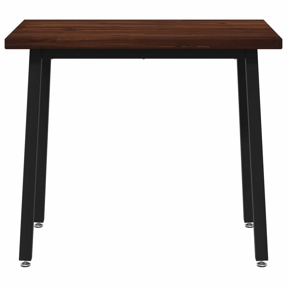 110 x 55 x 75 cm Legno di Acacia Massello Marrone scuro e Nero | homemem39