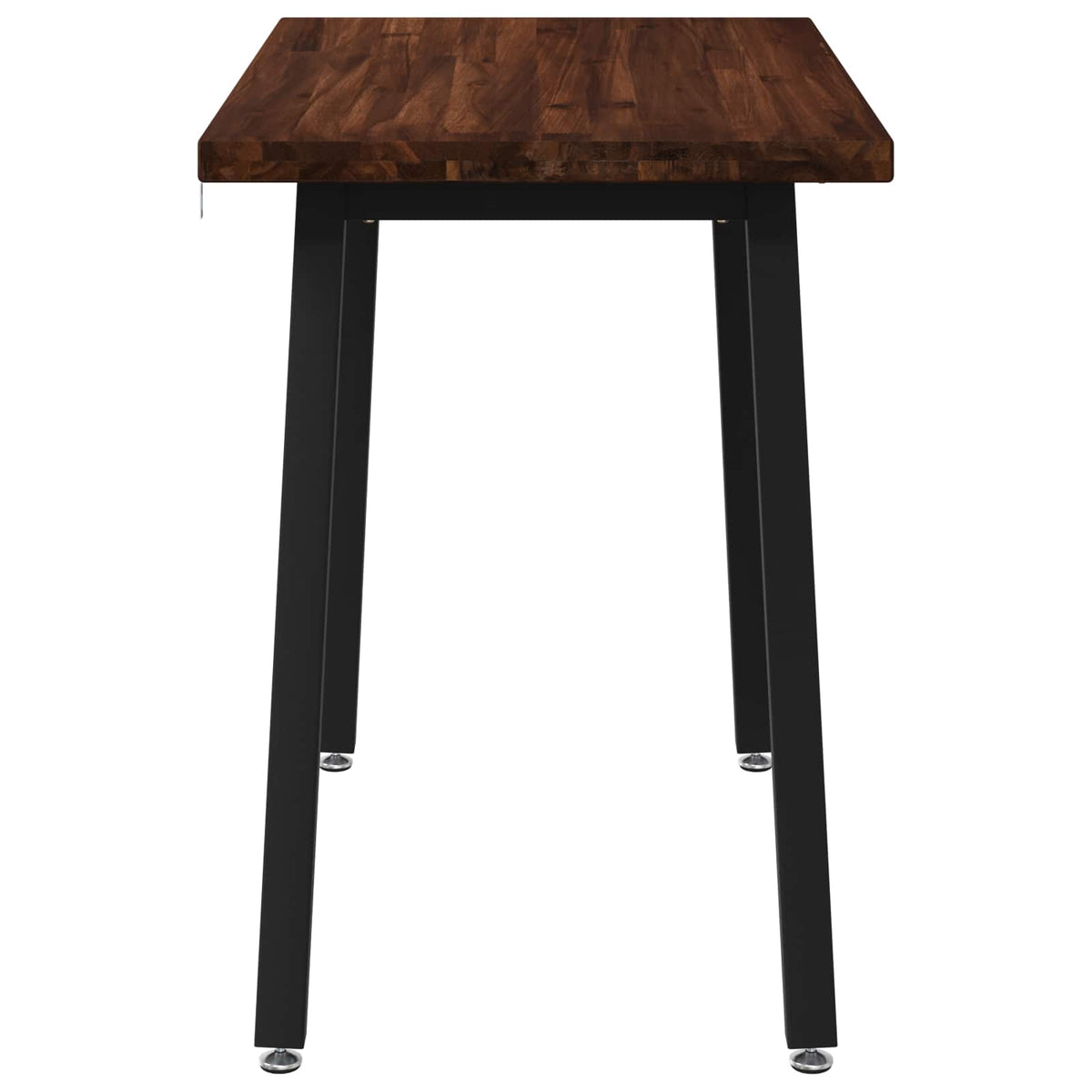 110 x 55 x 75 cm Legno di Acacia Massello Marrone scuro e Nero | homemem39