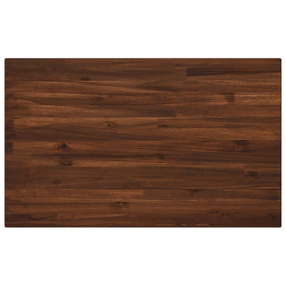 110 x 55 x 75 cm Legno di Acacia Massello Marrone scuro e Nero | homemem39