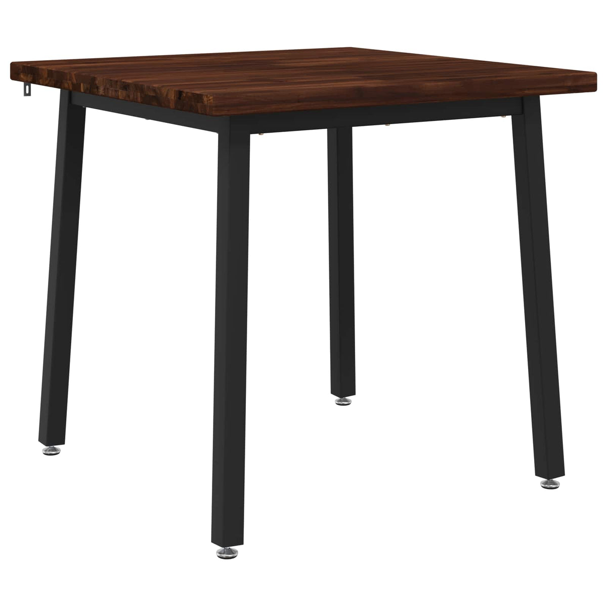 70 x 70 x 75 cm Legno di Acacia Massello Marrone scuro e Nero | homemem39