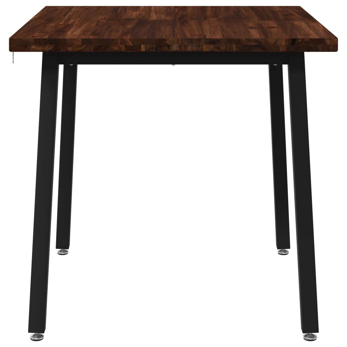 70 x 70 x 75 cm Legno di Acacia Massello Marrone scuro e Nero | homemem39