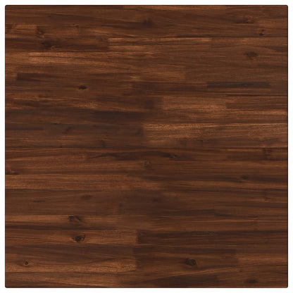 70 x 70 x 75 cm Legno di Acacia Massello Marrone scuro e Nero | homemem39