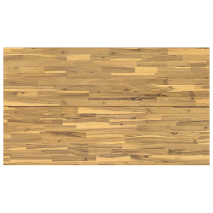 140 x 80 x 75 cm Legno di Acacia Massello Bianco Rettangolare | homemem39