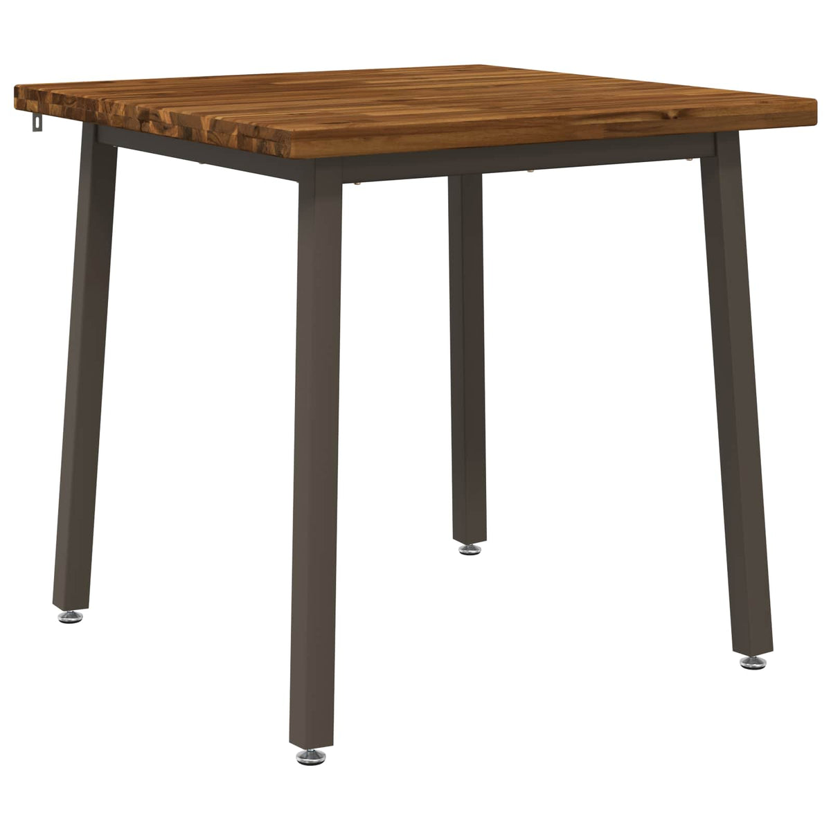 90 x 90 x 75 cm Legno di Acacia Massello Naturale e Caffè | homemem39