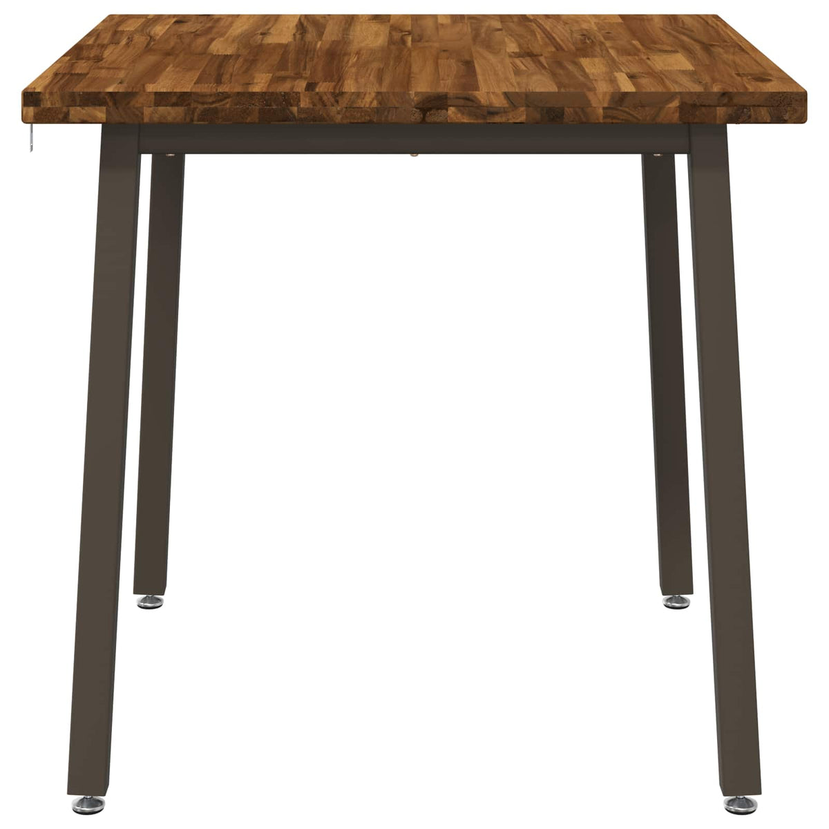 90 x 90 x 75 cm Legno di Acacia Massello Naturale e Caffè | homemem39