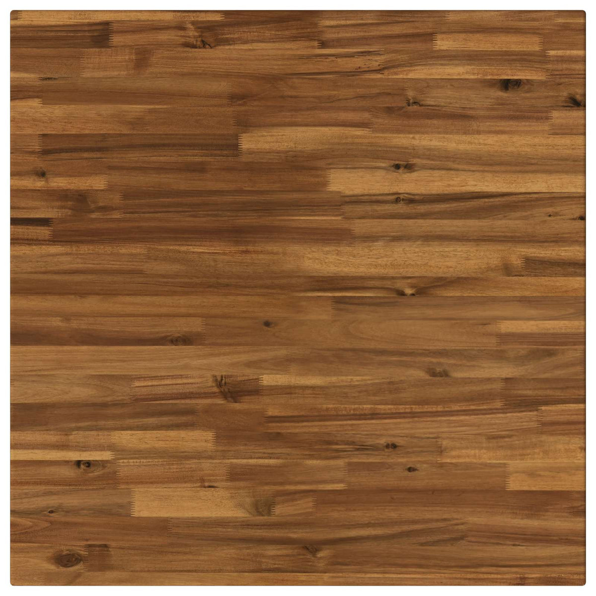 90 x 90 x 75 cm Legno di Acacia Massello Naturale e Caffè | homemem39