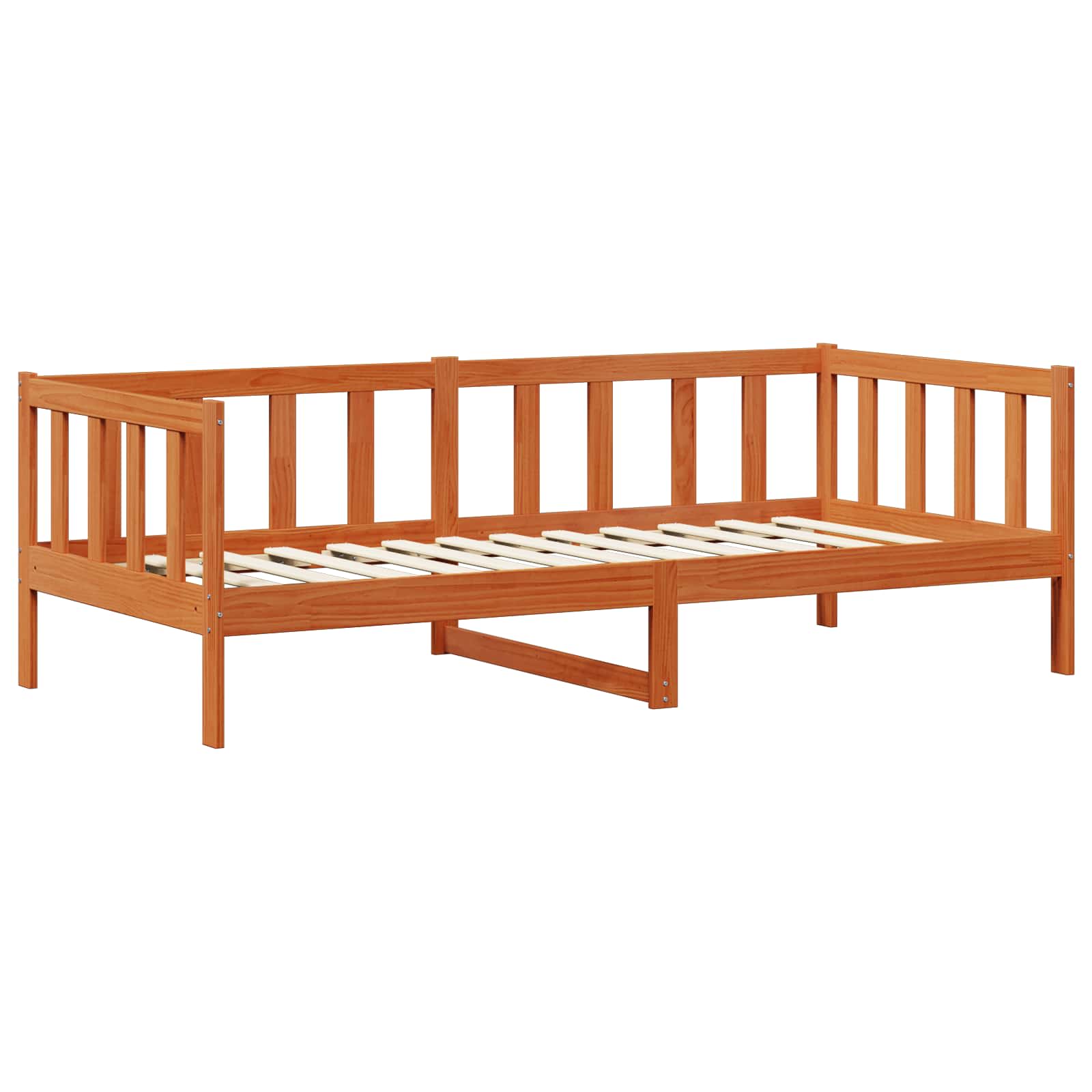 Letto Giorno con materasso Marrone Cera e Bianco 90 x 200 cm | homemem39