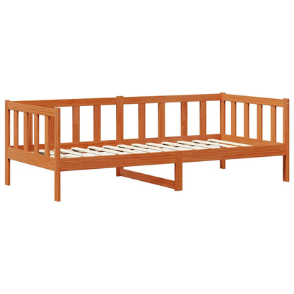 Letto Giorno con materasso Marrone Cera e Bianco 90 x 200 cm | homemem39