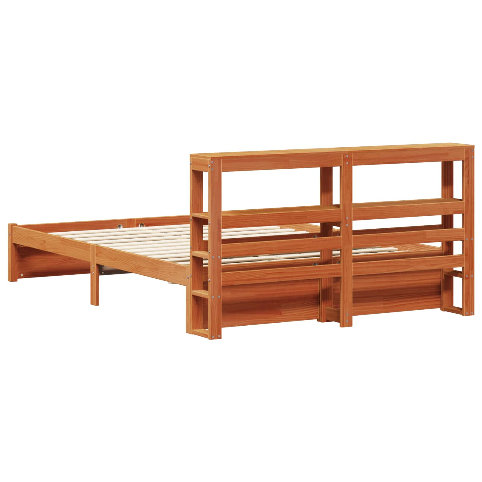 Struttura del letto con testiera Marrone cerato 120 x 200 cm | homemem39