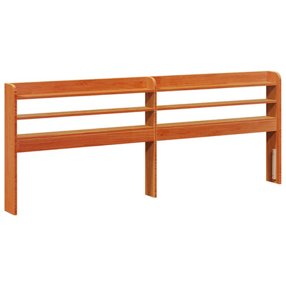 Struttura del letto 2 pcs Marrone cerato Legno di Pino Massello | homemem39