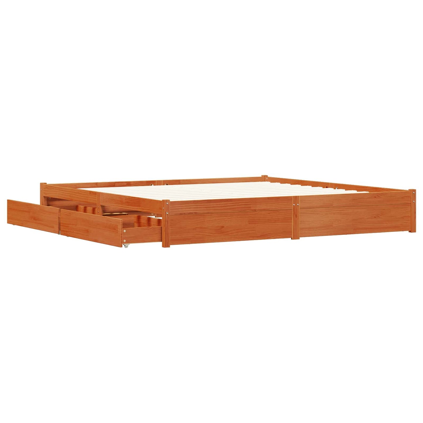 Struttura del letto con cassetto Marrone cerato 180 x 200 cm | homemem39