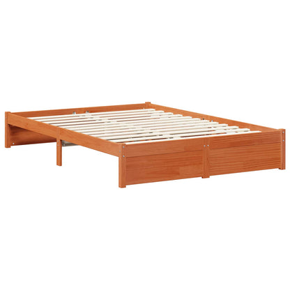 Struttura del letto 3 pcs Marrone cerato Legno di Pino Massello | homemem39