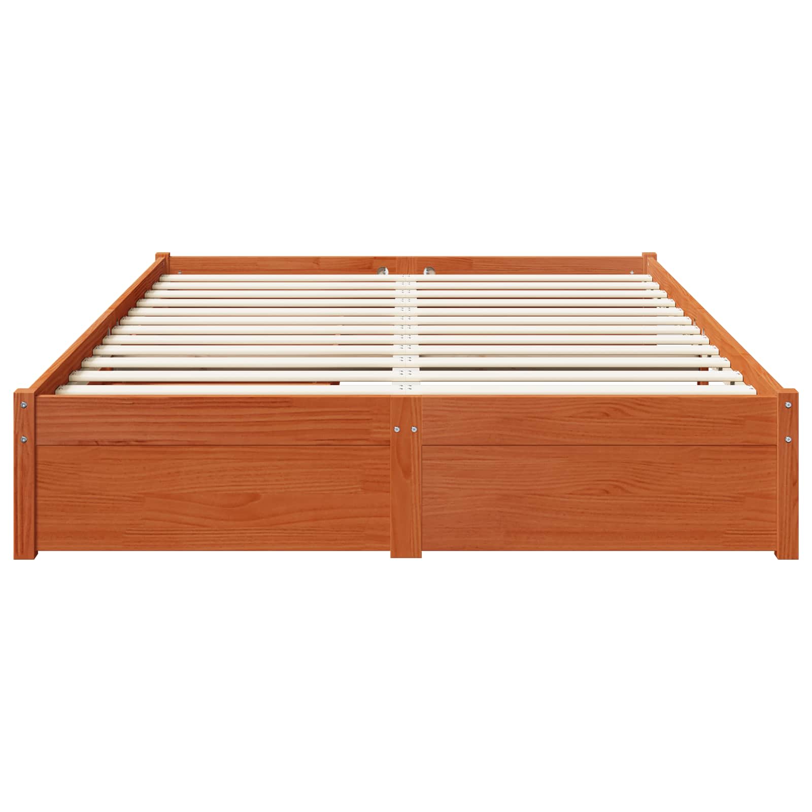 Struttura del letto 3 pcs Marrone cerato Legno di Pino Massello | homemem39