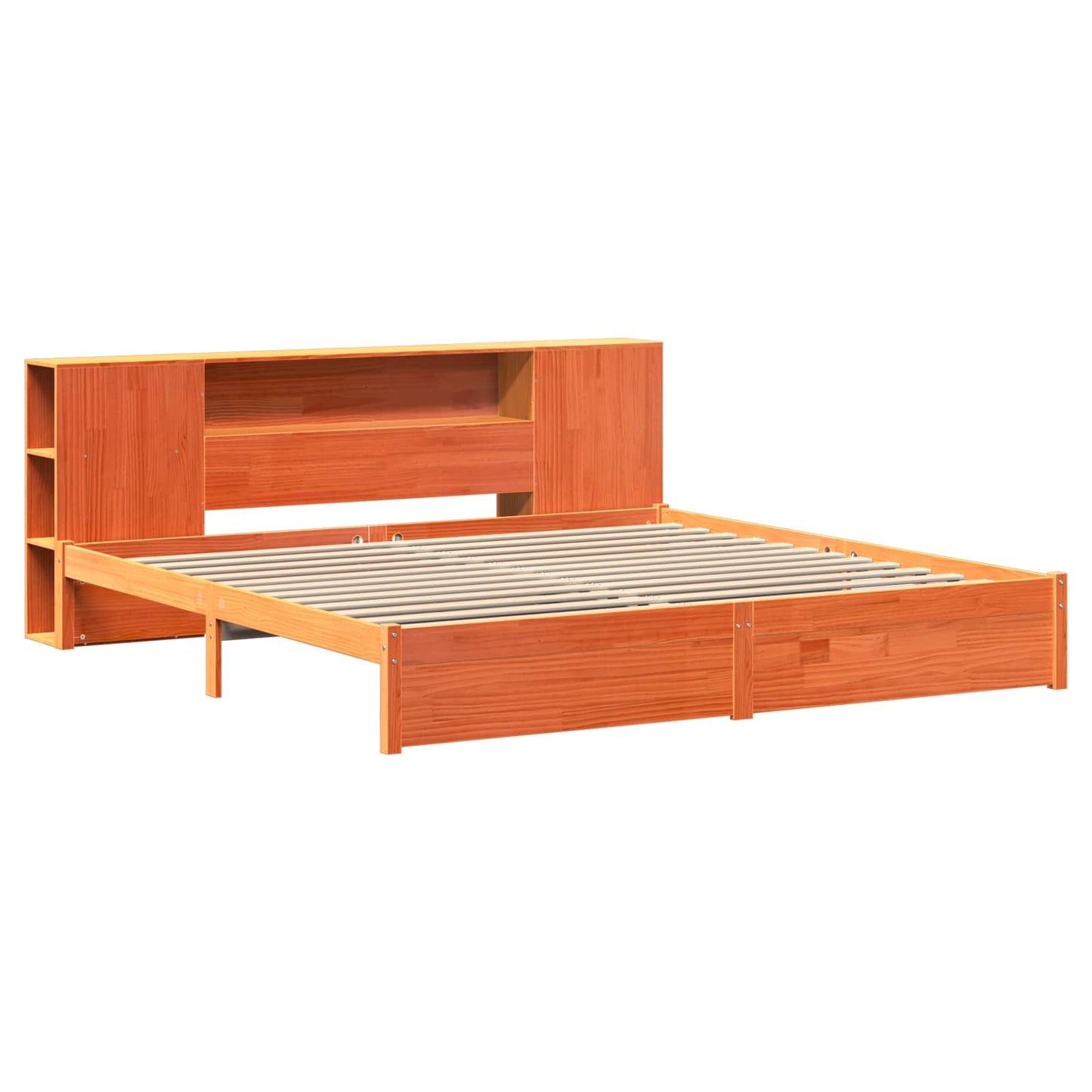 Struttura del letto con testiera contenitore con testiera 2 pcs | homemem39