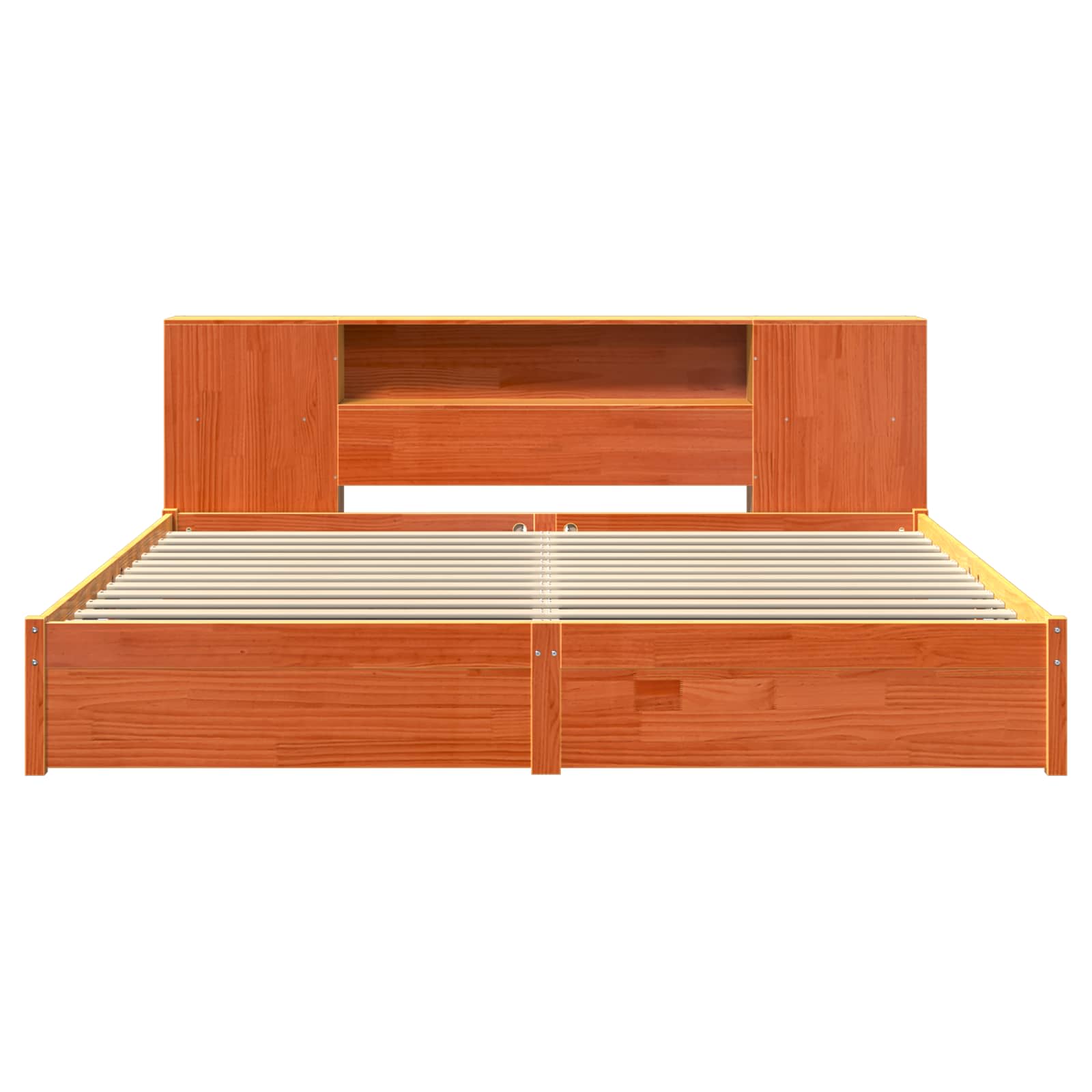 Struttura del letto con testiera contenitore con testiera 2 pcs | homemem39