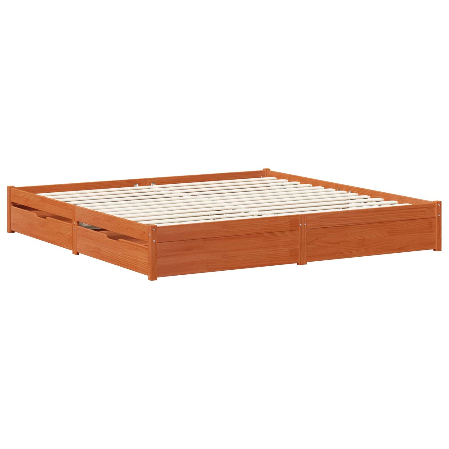 Struttura del letto con cassetto Marrone cerato 180 x 200 cm | homemem39