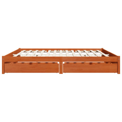 Struttura del letto con cassetto Marrone cerato 180 x 200 cm | homemem39