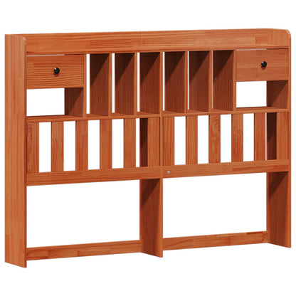 Libreria Struttura Letto con testiera Marrone Cera 200 x 160 cm | homemem39