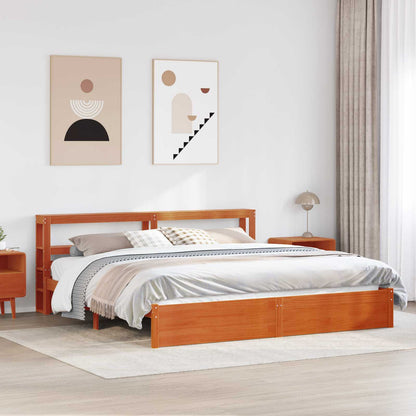 Struttura del letto con testiera Marrone cerato 180 x 200 cm | homemem39
