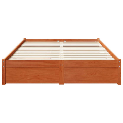 Struttura del letto 3 pcs Marrone cerato Legno di Pino Massello | homemem39