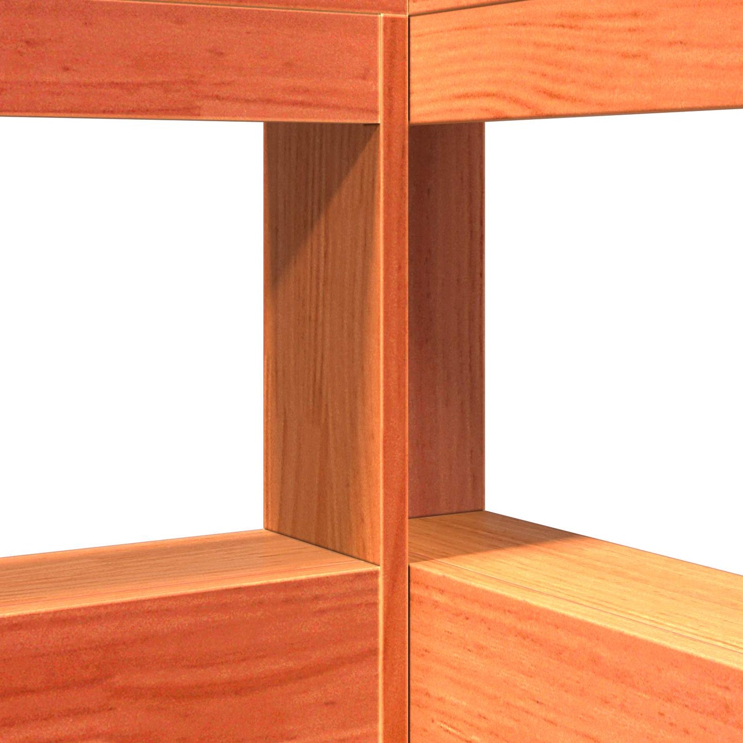 Letto Libreria con testiera 2 pcs Marrone cerato 200 x 160 cm