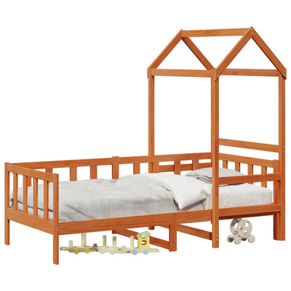 Set di Letto per il Giorno 2 pcs Marrone cerato Pino massello | homemem39