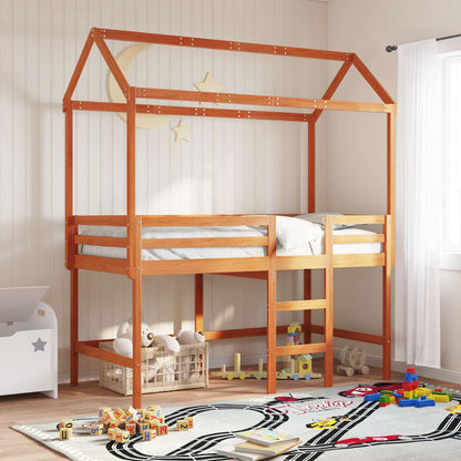 Struttura per letto soppalco Marrone Cera 90 x 190 cm | homemem39