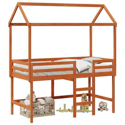 Struttura per letto soppalco Marrone Cera 90 x 190 cm | homemem39