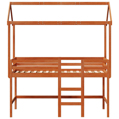 Struttura per letto soppalco Marrone Cera 90 x 190 cm | homemem39