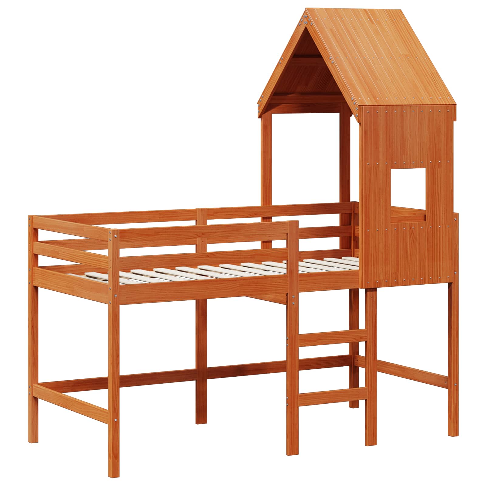 Struttura per letto soppalco Marrone Cera 90 x 190 cm | homemem39