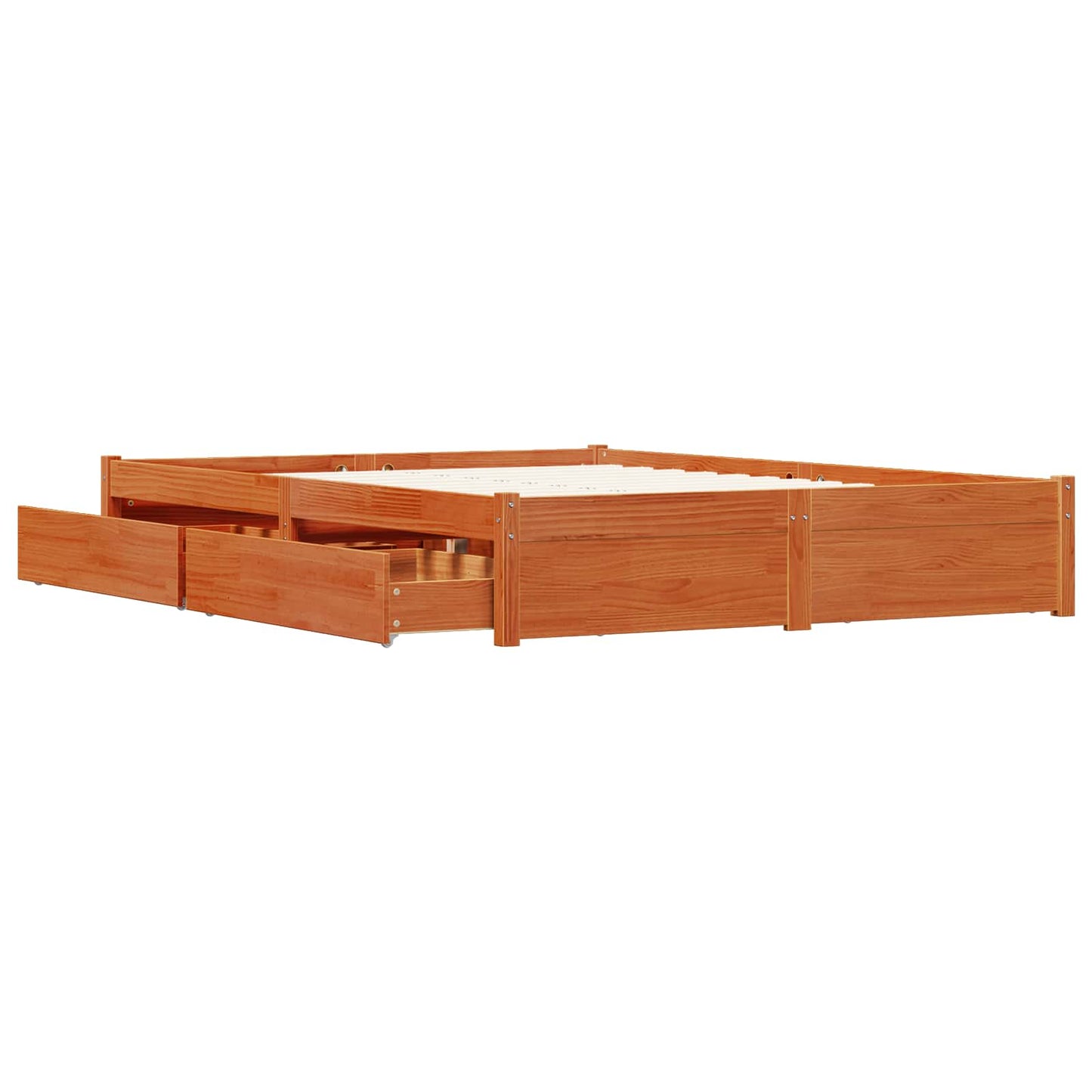 Struttura del letto con cassetto Marrone cerato 150 x 200 cm | homemem39