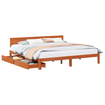Struttura del letto con testiera Marrone cerato 180 x 200 cm | homemem39