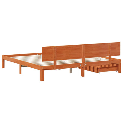 Struttura del letto con testiera Marrone cerato 180 x 200 cm | homemem39