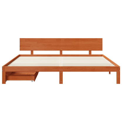 Struttura del letto con testiera Marrone cerato 180 x 200 cm | homemem39