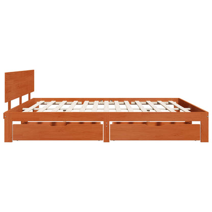 Struttura del letto con testiera Marrone cerato 180 x 200 cm | homemem39
