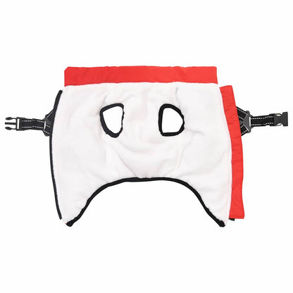 Cappotto per Cani con imbracatura Rosso 2XL Pile e Poliestere