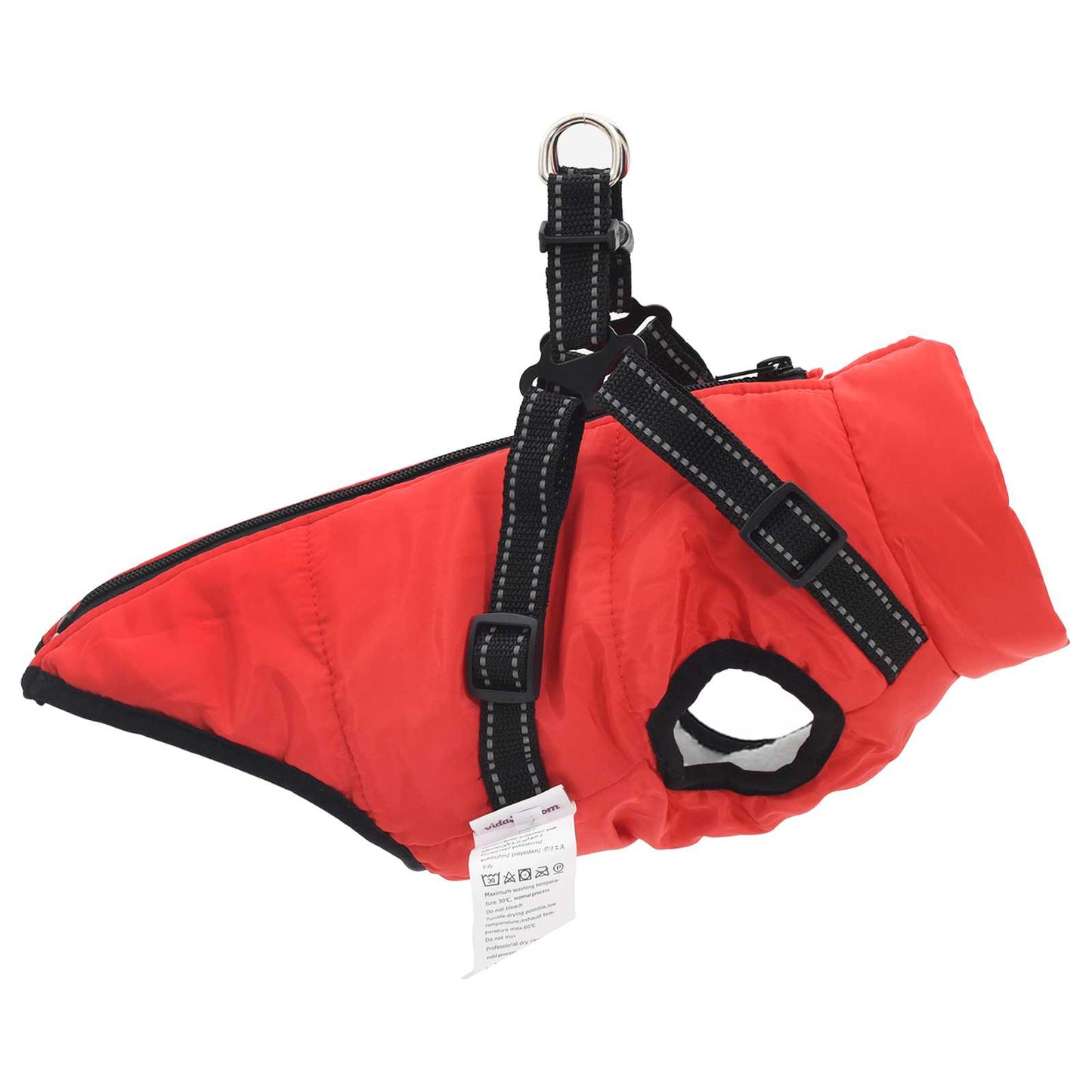 Cappotto per Cani Rosso L40 Pile e Poliestere | homemem39